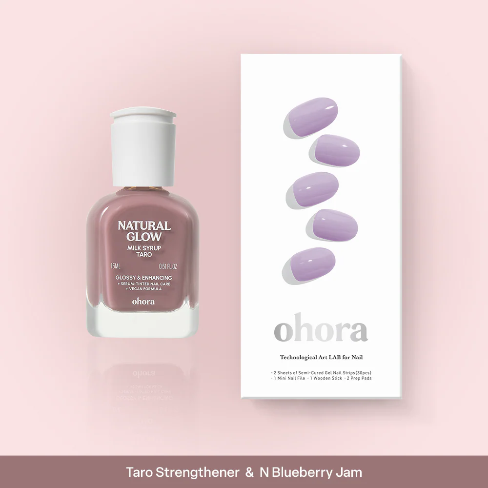 [5% OFF - Strengthener x Nail] Taro & Blueberry Jam